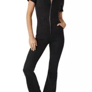 Free People Jayde Flare Women's Jumpsuit, dark blue